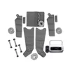 Machine blanche + manches grises (2 bras + 1 taille + 2 jambes)
