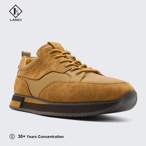 LANCI Oem Sneaker Manufacturer Custom Sneaker Factory Walking Running Fashion Shoes Men's Casual Suede Sports Customization