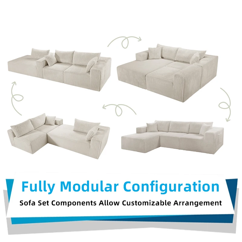 Furniture Design Modern Compression China Frameless Boneless Memory Foam Luxury Sofa Set of Sofas for Sale