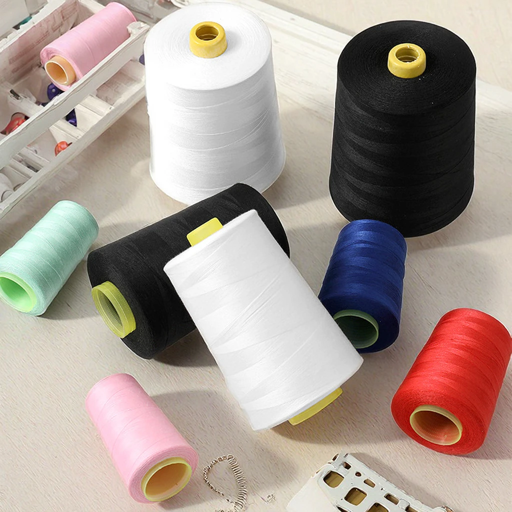 Multi Color 100% Polyester Sewing Threads High Tenacity Sewing Threads 40/2 40s/2 402 Yards