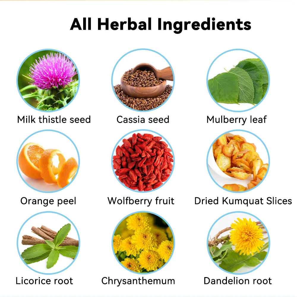 Chinaherbs Herbal Tea Private Label Liver Detox Tea Cleanse For Fatty