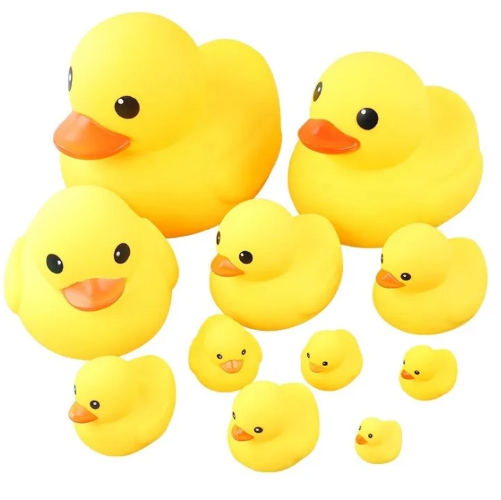 Резиновые утки Bathtime Buddies, Игрушки для ванны-игрушка для ванны, пищалка и плавающая игрушка для ванны, резиновое животное