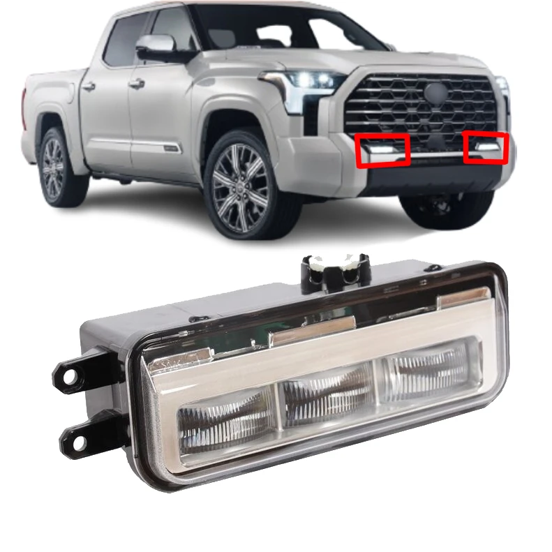 car body kit front Bumper Grille Fog Light Lamp For Toyota Tundra 2022 2023 accessories body kit