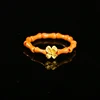 Olive Pit Bamboo Joint Copper Accent Band