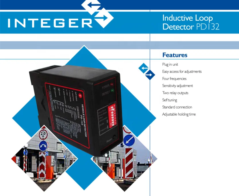 Detection to Stop Function Vehicle PD132 Loop Detector 24v for Smart Parking System