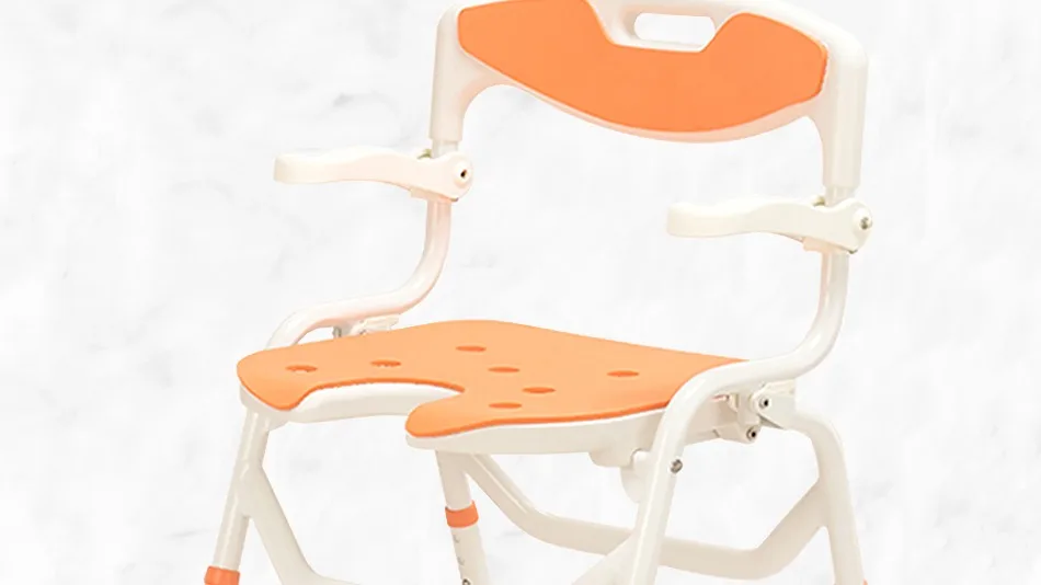 Heightadjustable Aluminium Shower Chair With Cutout Seat Bath Chair