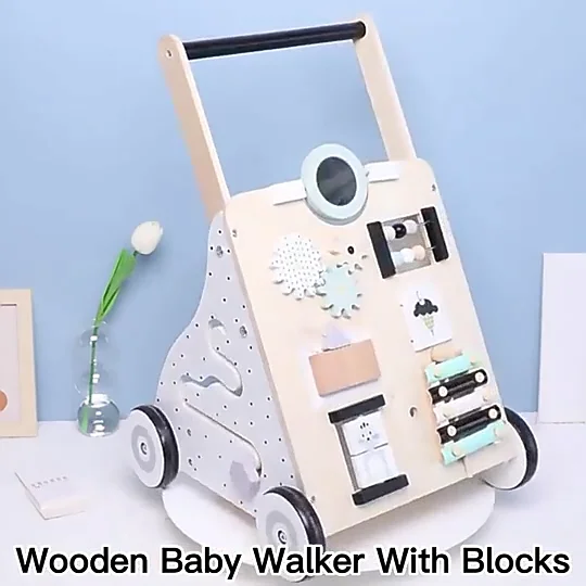 Playpen For Babies And Toddlers ROBUD Wooden Ice Cream Cart Toys