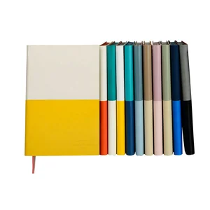 Wholesale Cute Custom Logo A5 School Notebooks PU Leather Journal with Sewing Binding Softcover Diary for Meeting & Study