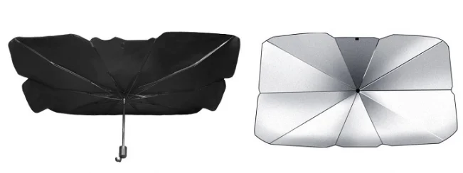 Sunday Sunshade Car Sun Shade Umbrella UV Protector Manual Open Logo Printed Ultraviolet Accessories for Travel