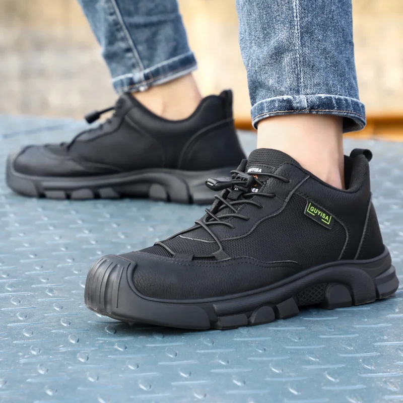 For Brand Fashion Work Outdoor Breathable Comfortable Summer Autumn Fall Winter Water Resistant Steel Toe Safety Shoes Unisex