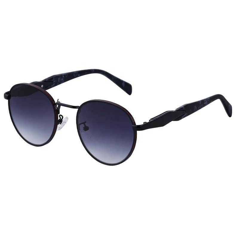 2024 Custom Logo UV400 Protection Thick Full Oval Sunglasses display picture 1