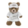 Brown Bathrobe Bear + Eye Mask