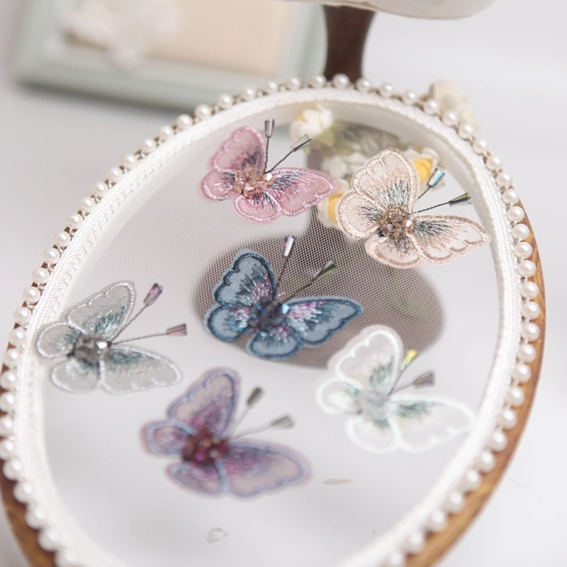 Butterfly Patches Embroidery Badges Iron On Patches On Clothes DIY Dress Jeans Hat Clothing Accesories Moth Applique Stickers