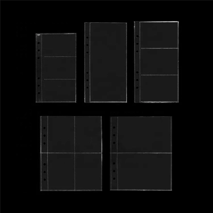 Прозрачный Полипропиленовый чехол для карт, игровые держатели для карт, бумажники для хранения, коллекционные страницы для альбомов, держатели для фотоальбомов, вставки для кольца A6