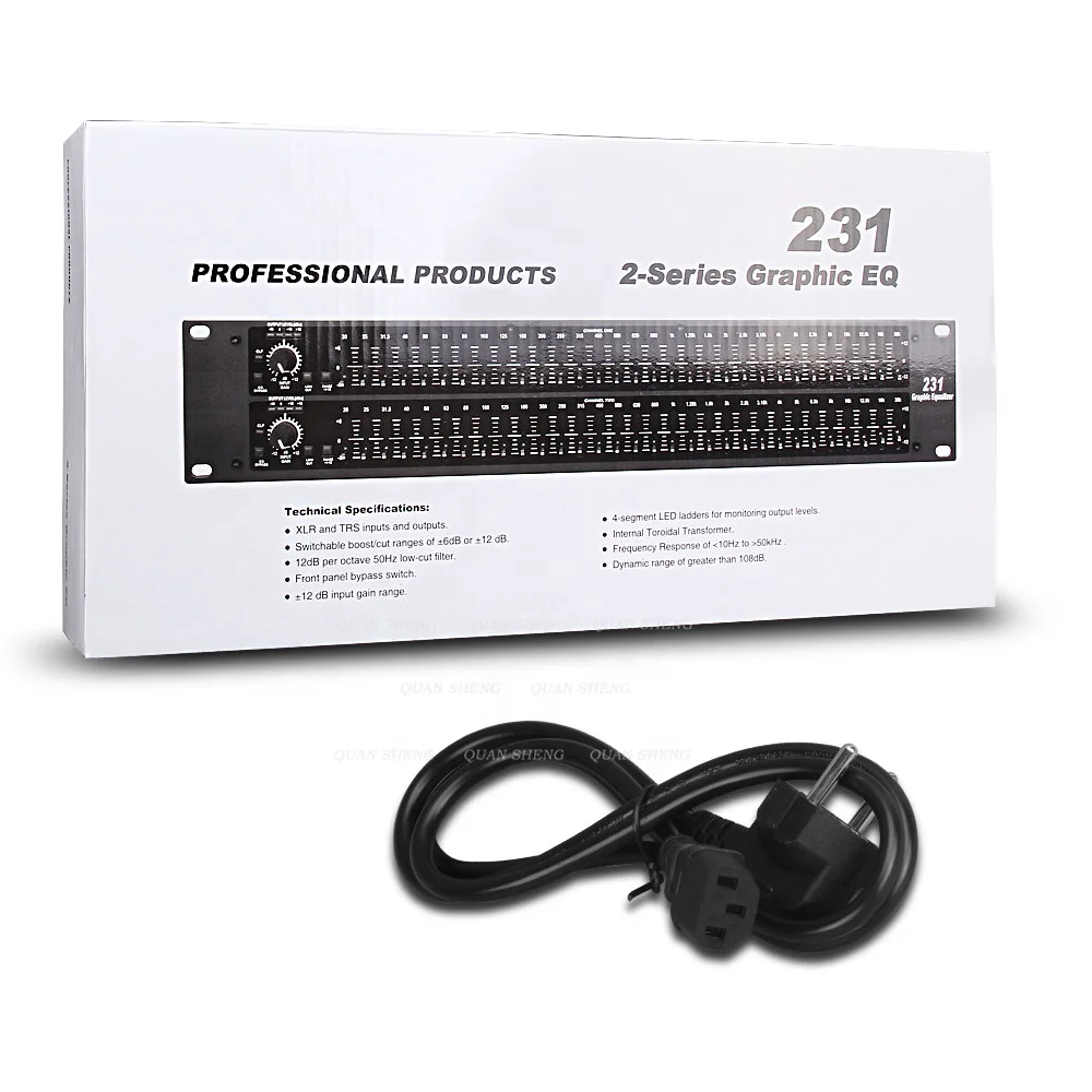DBX231デュアルチャンネル31バンドステレオ231 EQオーディオ信号