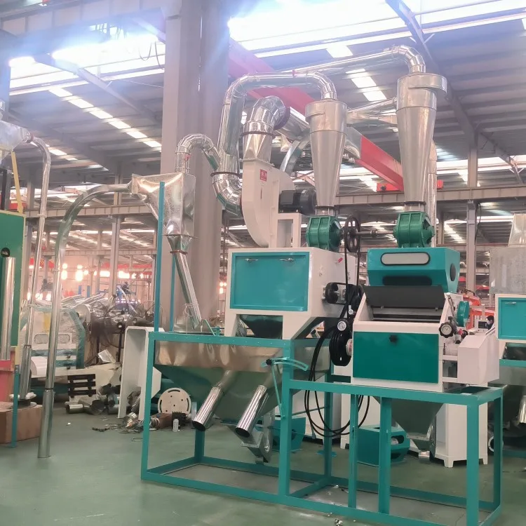 Small Scale 5 Tons/day Rice Miller Semolina Wheat Flour Milling Plant Maize Flour Grinding Mill Machine