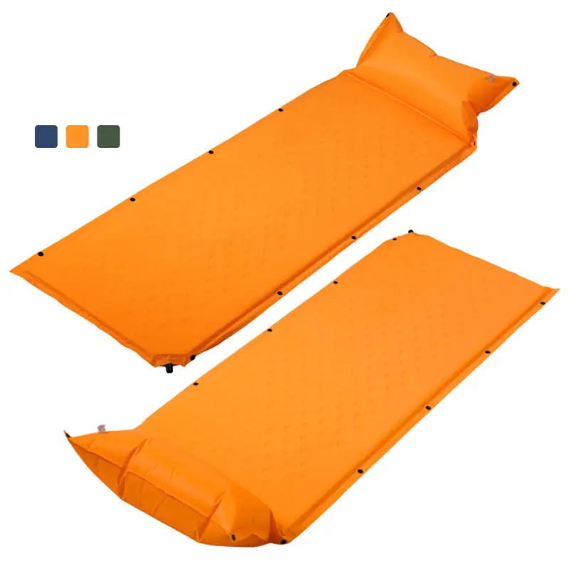 Sleeping Camping Trekking Mat with Pillow Mattress Self Inflating Pad Portable Waterproof Bed Lightweight