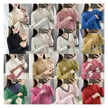 Winter Knitting Pullover Turtleneck Jumpers Woman Clothes Sweaters Ladies Sweater Top Long Sleeve Casual Standard Knitted