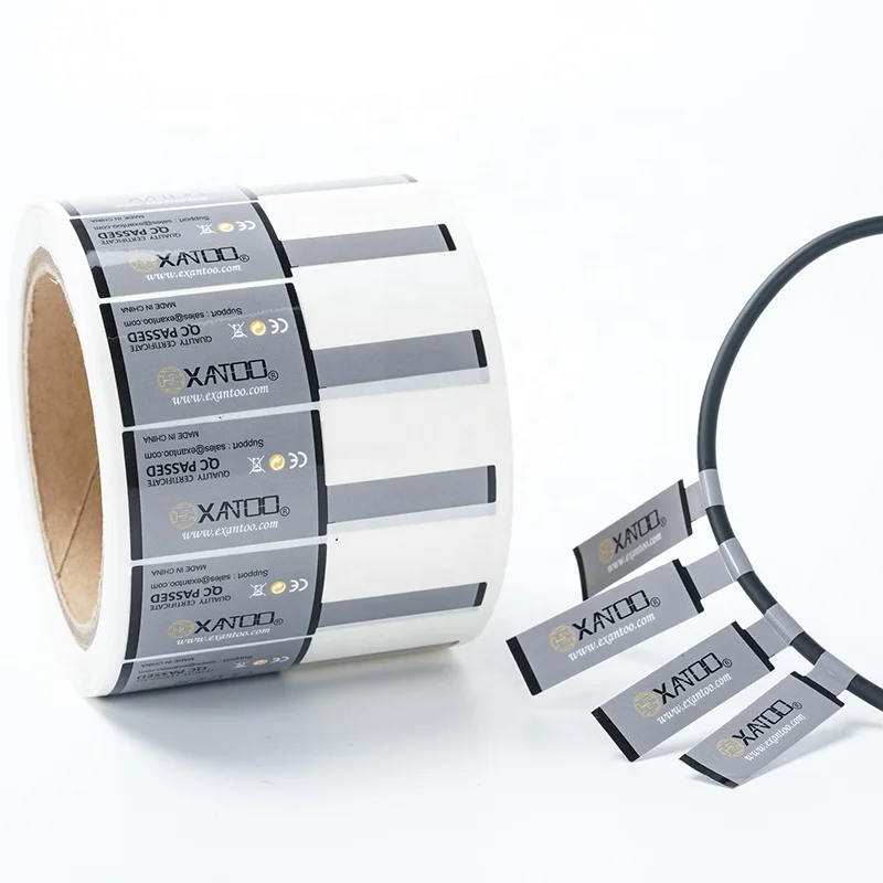 Custom Printed Waterproof and Waterproof Optical Cable Label Sticker Network Cable Identification Sticker
