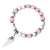 Howlite-Rose quartz