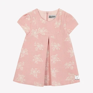 Autumn and Winter Girls Pink Short-Sleeved Dress Hand Smocked Spanish Style Birthday Dress for Children Aged 3 6 8 10 Years