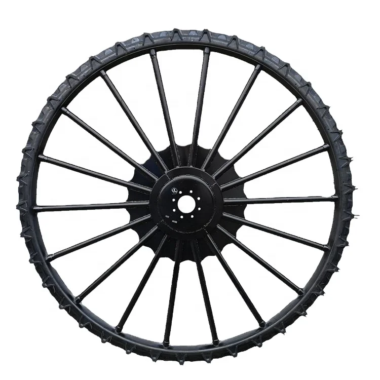 Factory Price Rice Transplanter Tyre with Rims High Speed Paddy Field Rubber Solid Wheels