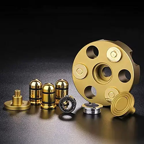 Alloy Brass Revolver Spinner - Stress Relief Toy