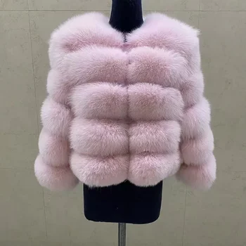 Classic Design European Fashion Real Fox Fur jacket Fur Coat women