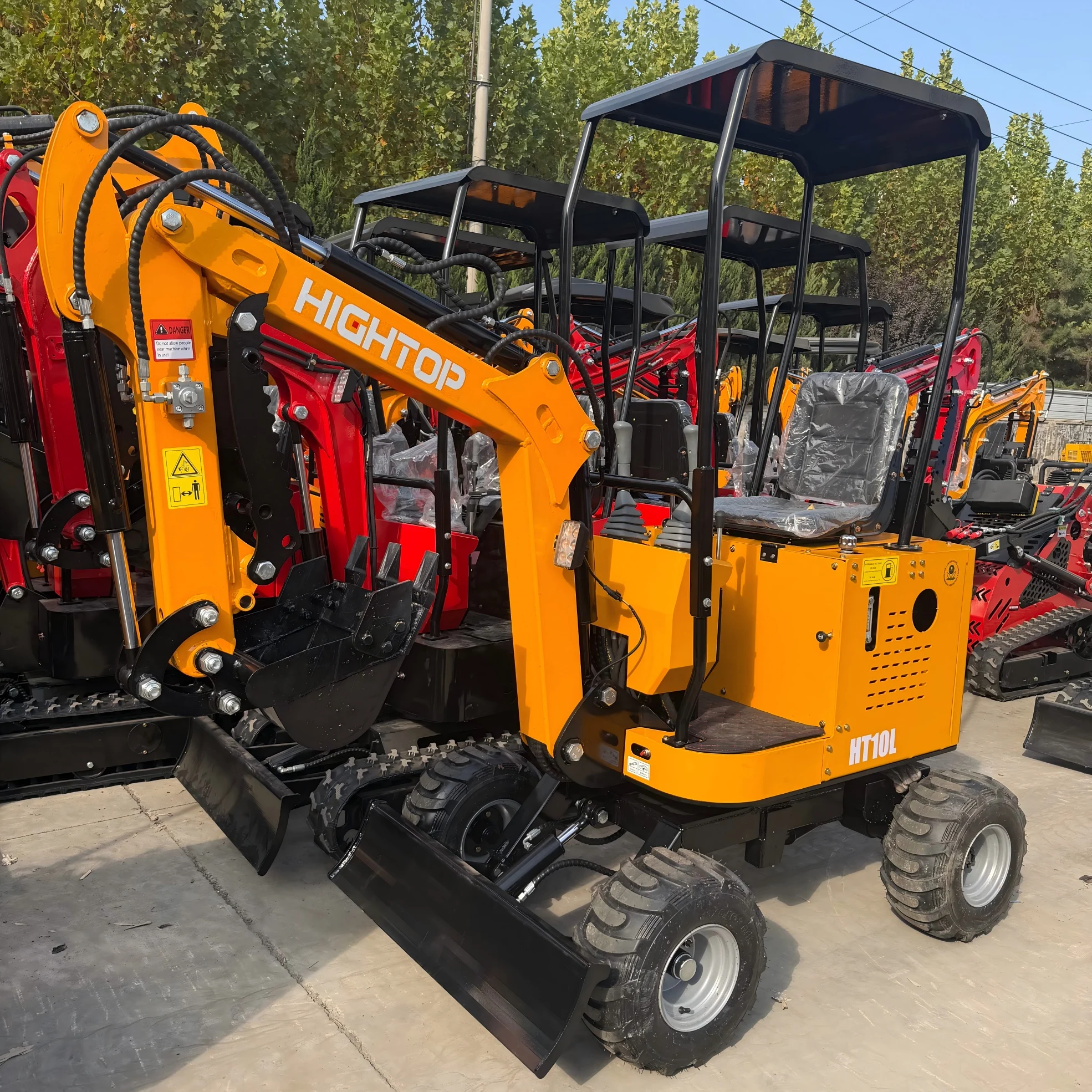 Utilaje de construcții Hightop excavatoare pe roți miniexcavator pe roți