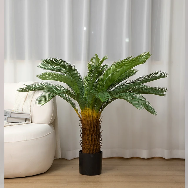 customized indoor decoration artificial plants simulated potted plant cycads sago tree