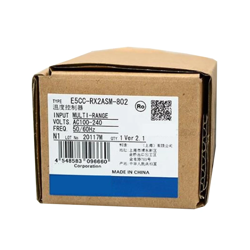 Nouveau régulateur de température E5CC-RX2ASM-802 d'origine, en stock dans l'entrepôt.