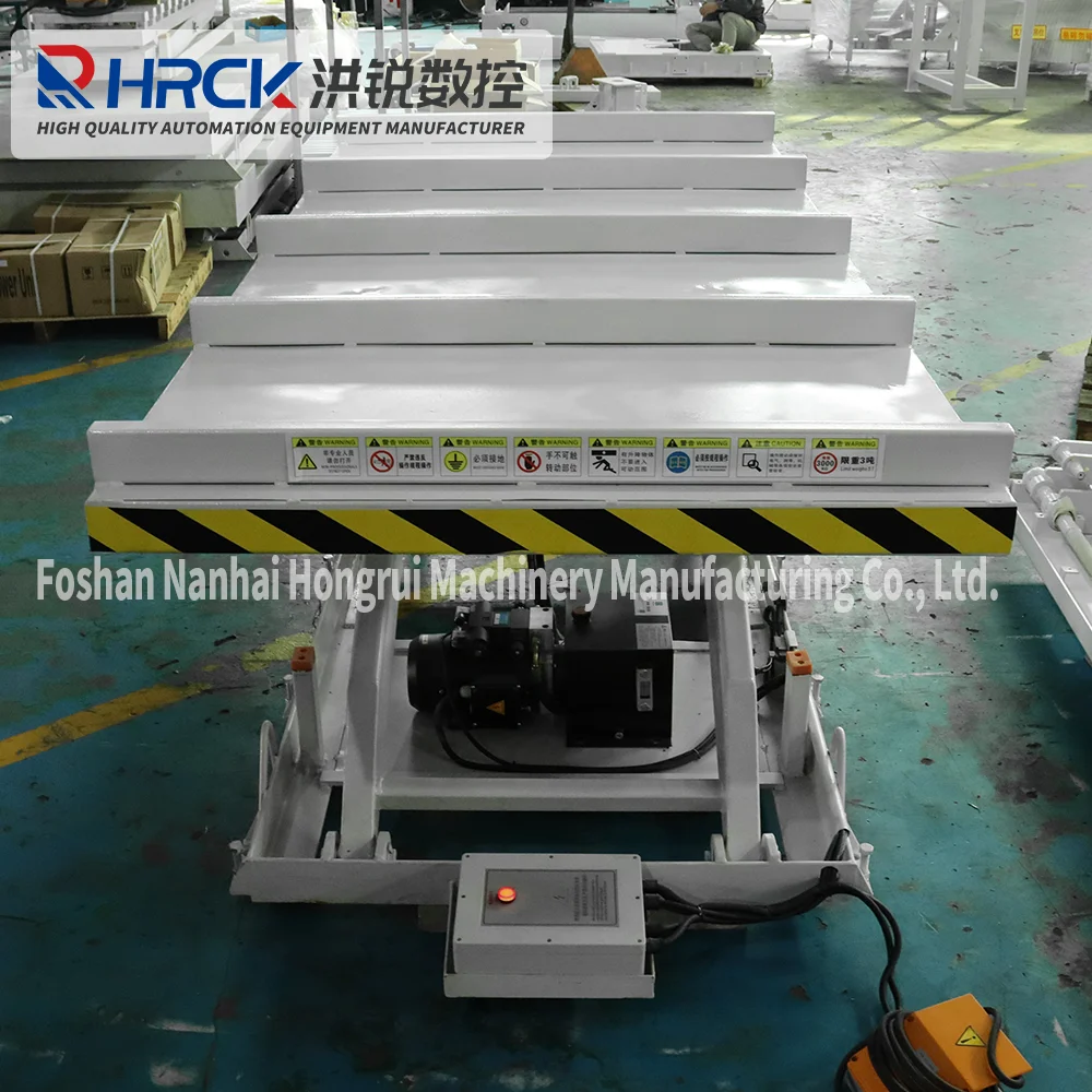 3T Foot Control Hydraulic Screw Lift Platform Carrier Tools Carry Panel Go Up And Down Mobile Hydraulic Lift Table