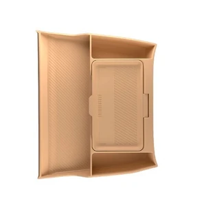 For Equation Leopard 8 2026 Central Control Lower Layer Storage Box Car Armrest Box Storage Box Silicone Dust-proof Privacy Box