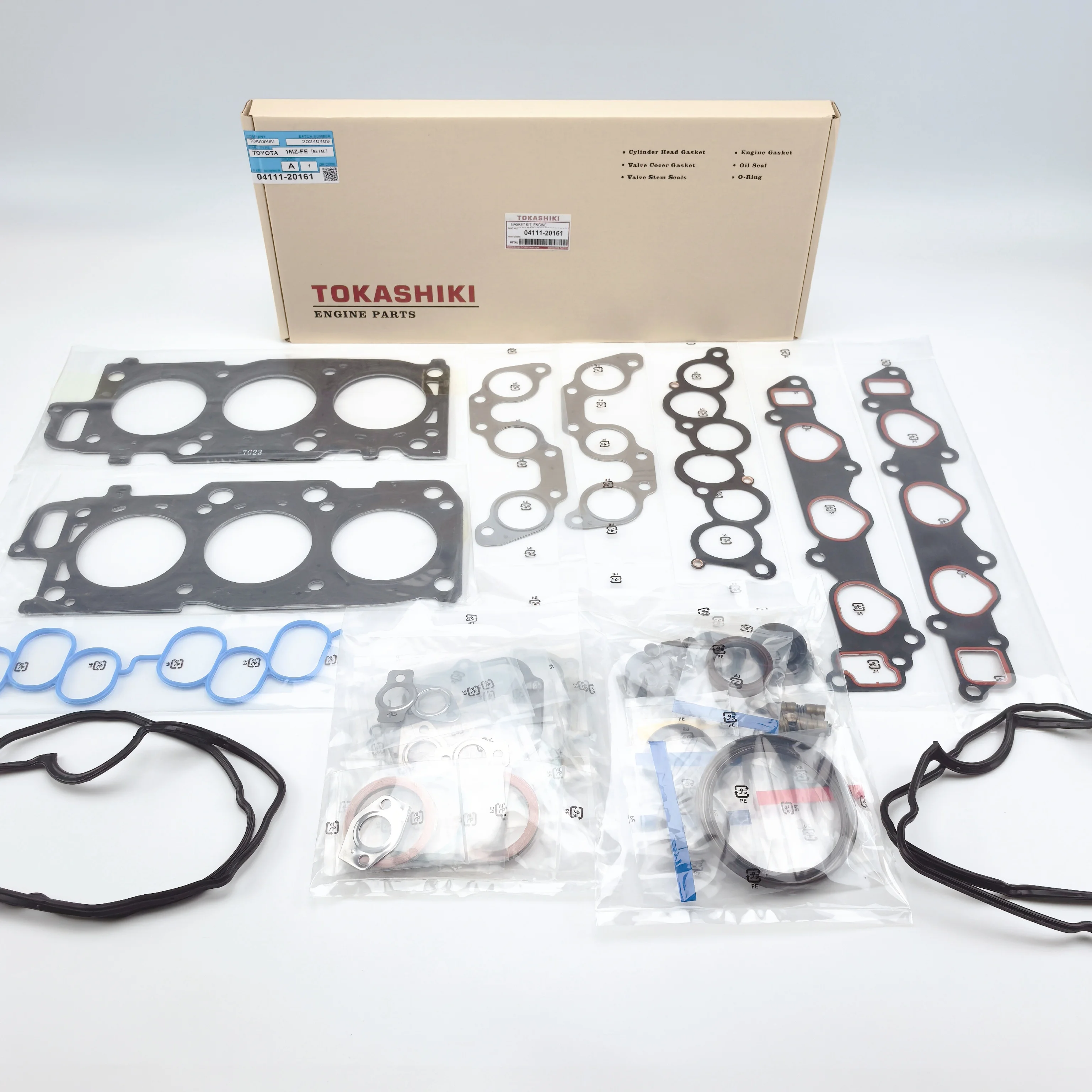 TOKASHIKI Engine Overhaul Cylinder Head Gasket Kit for Toyota