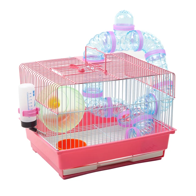 Wholesale Factory Luxury  Foldable Cheaper large small Plastic Metal  Hamster Cage For Sale