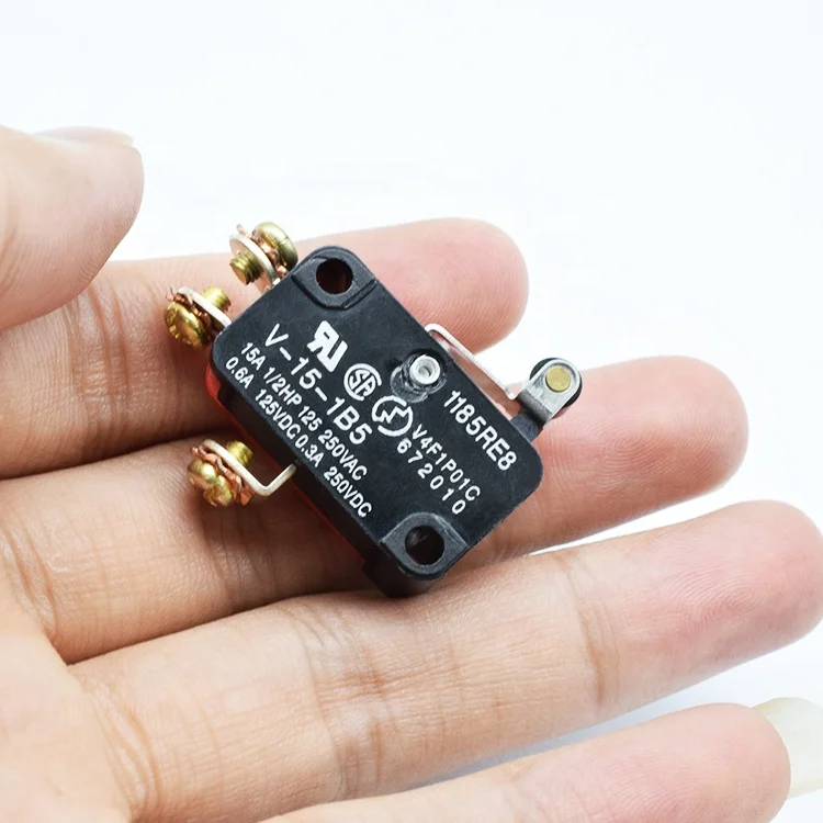 Free Shipping 15/25A 125/250V Red Micro Switch - Sensitive Screw