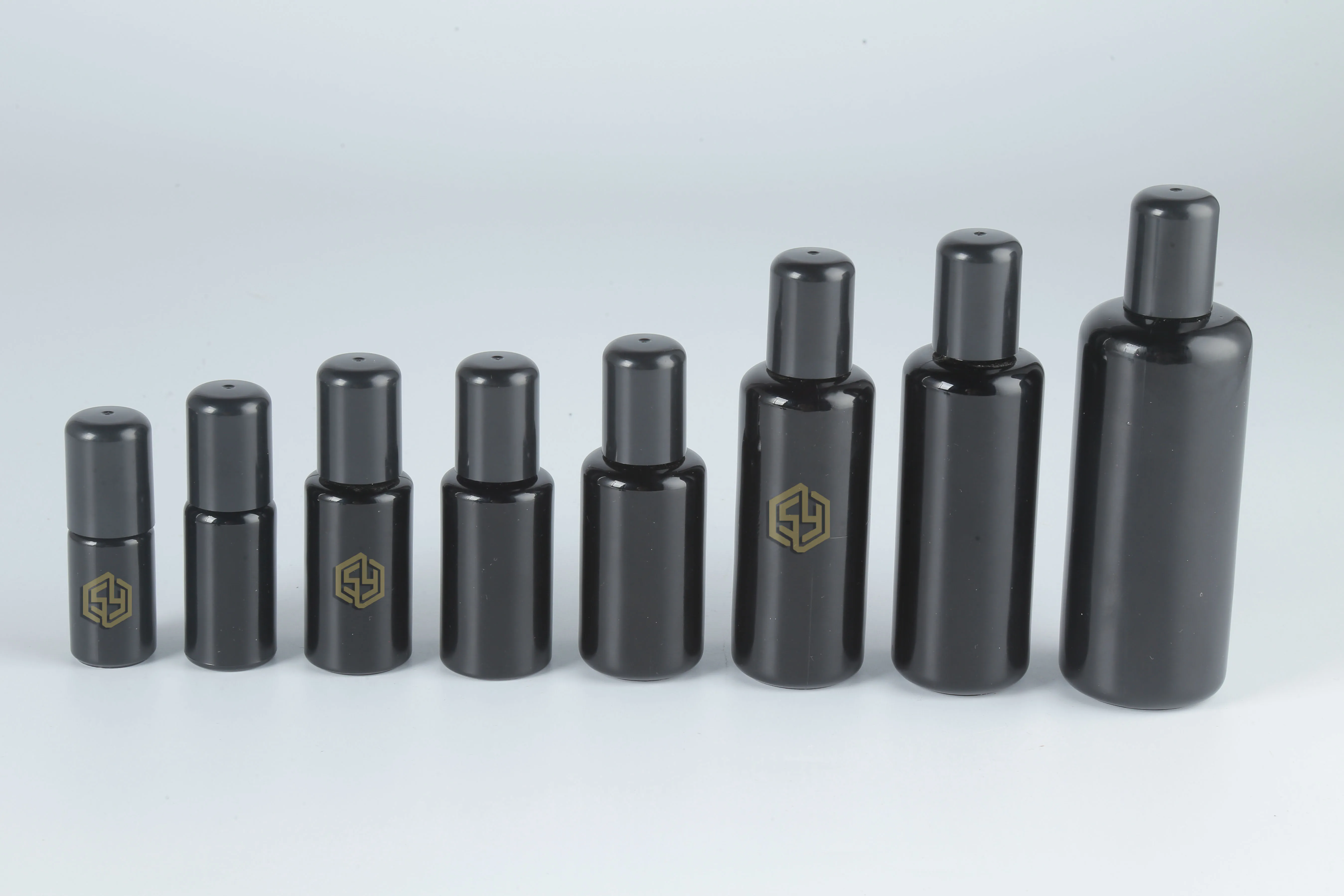 Black glass bottle (2)