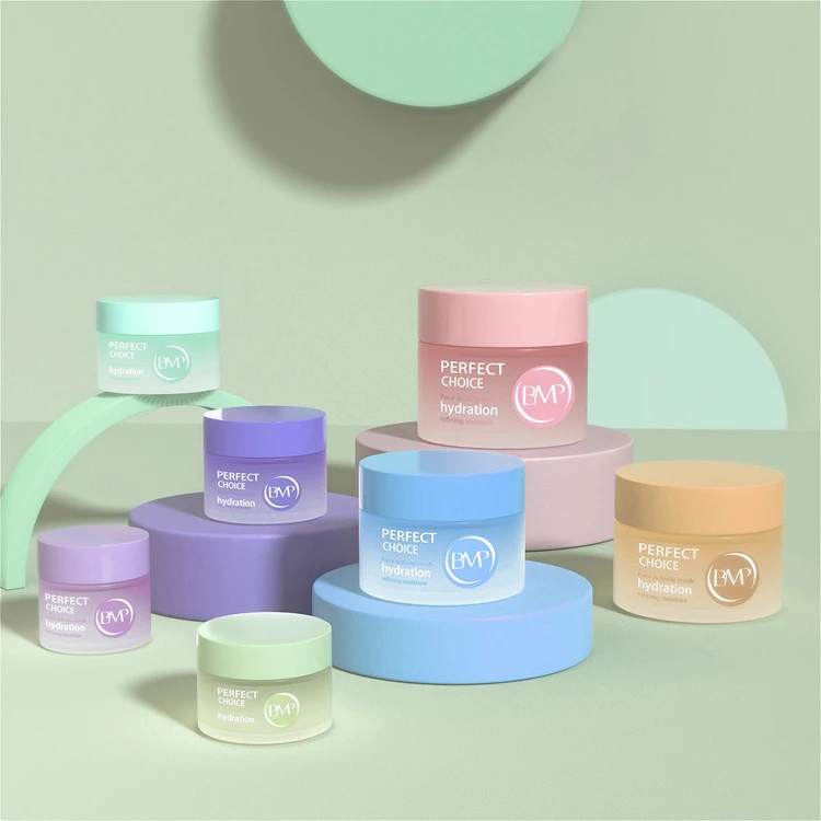 Manufacturer Wholesale Luxury Modern Glass Cosmetic Jar For Body Scrubs