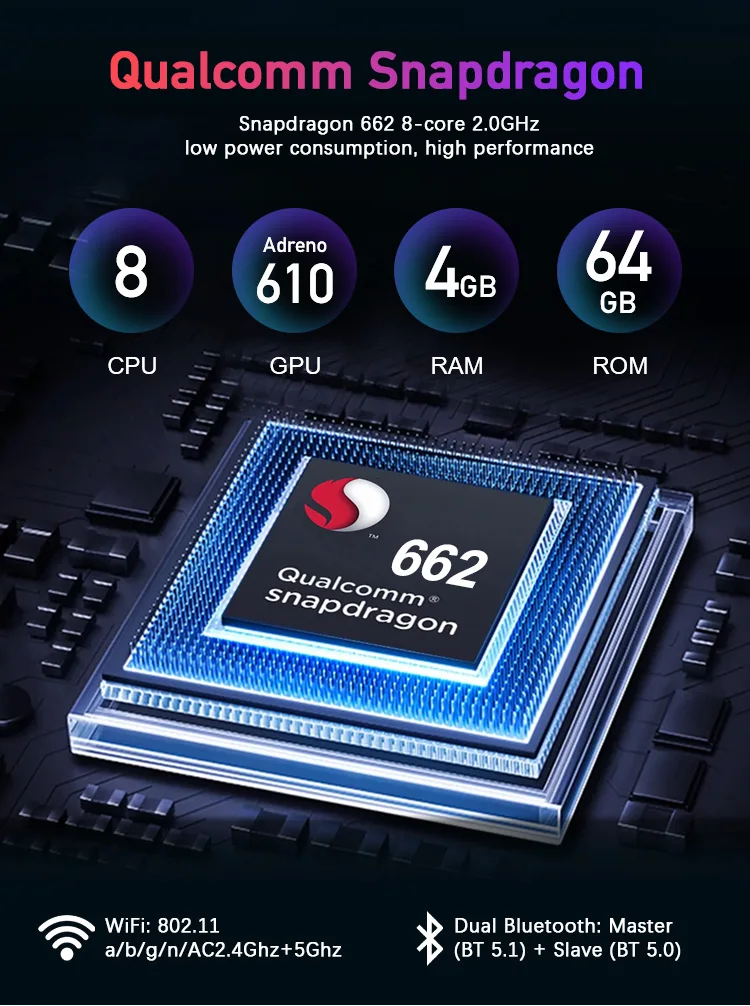 Universal Multimedia Car Play Ai Box Android 13 4gb+64gb Support