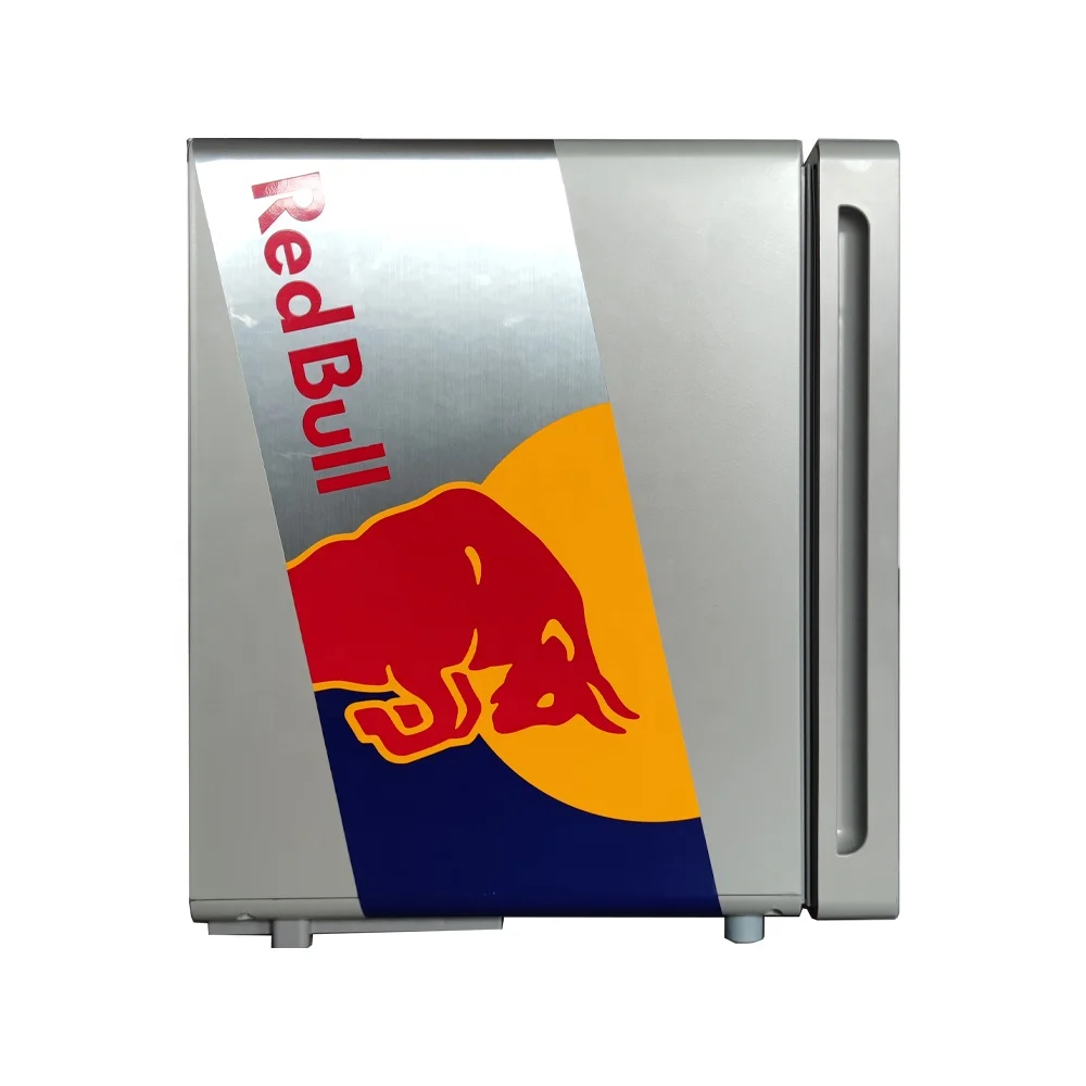 Stylish Commercial Redbull Mini Fridge - Single Door Display