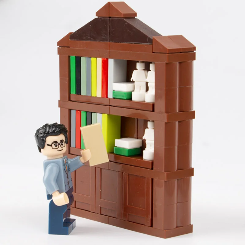 Accessories Bookshelf Table Chair Books Building Blocks Minifigure figure toys