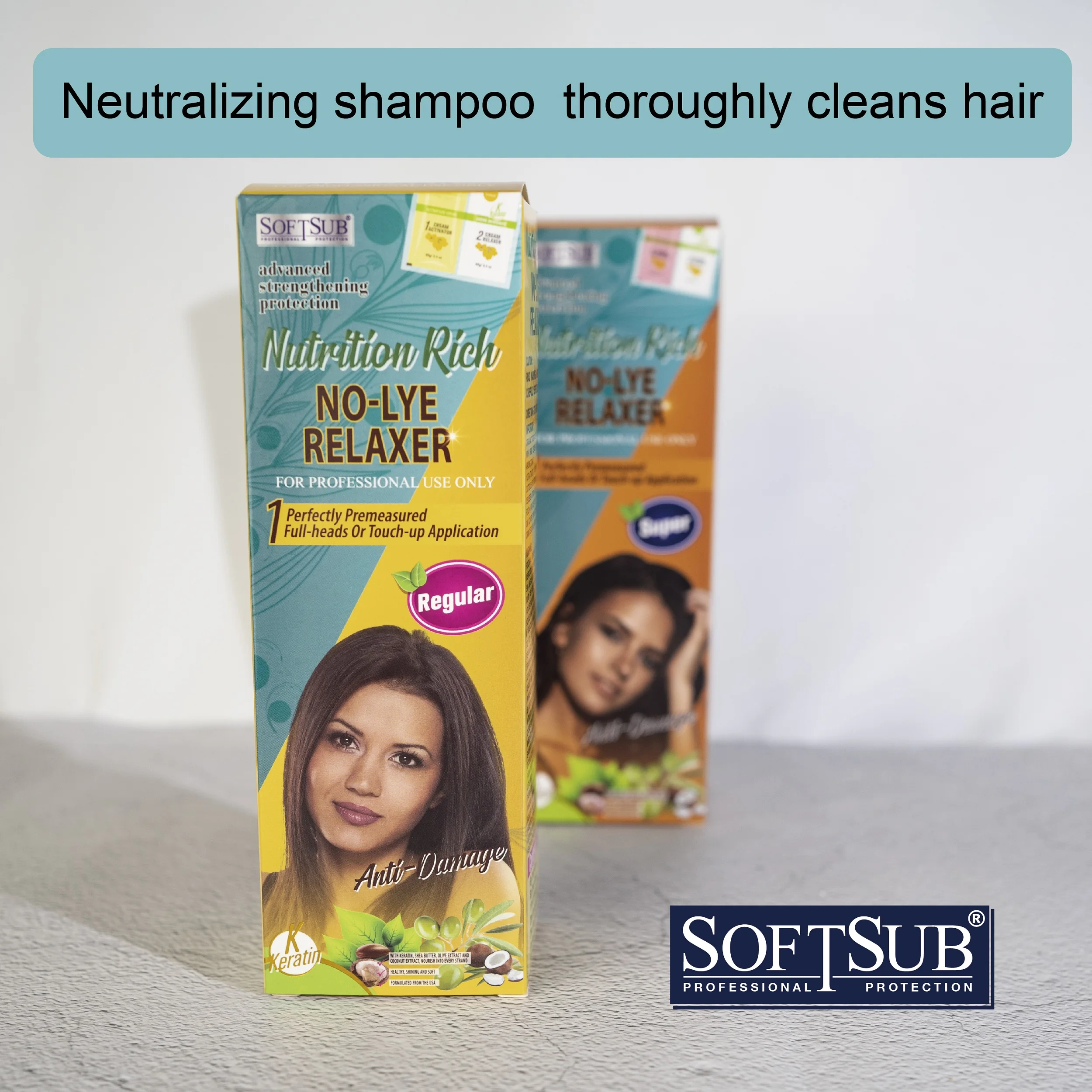 Oem Salon Hair Relaxer Cream For African Hair With Conditioner Hair