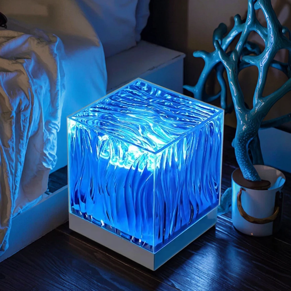 Modern LED Star Projector Light Warm Ocean Wave Modes ABS Material Touch Power  Music Lights Led Swing Led matrix Panel