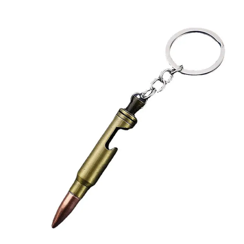 Funny Key Ring Bullet Shaped Creative Wine Beer Opener Key Chain Tool