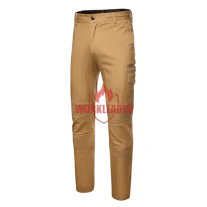 Factory Supply FR Work Pants 100%cotton Twill Men Workwear Pants Cargo Trouser