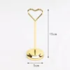 Design coeur doré de 6 pouces, hauteur de 15 cm