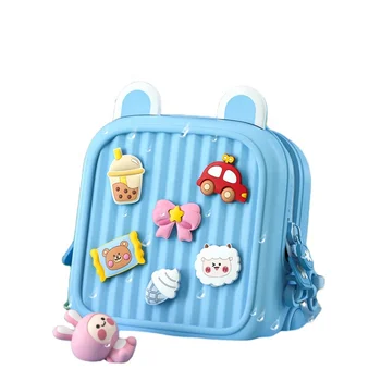New product recommendation Creative diy cute cartoon children's travel backpack large-capacity waterproof children's backpack