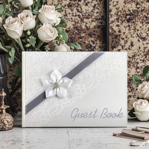 Black Spiral Hardcover Photo Album & Guest Book for Weddings & Funerals A5 Size 10x8 Notebooks for Special Occasions