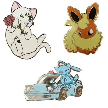 Top Selling Wholesale Design Custom pretty Anime characters Enamel Pin The Metal Custom cartoon animals hard Enamel Pins