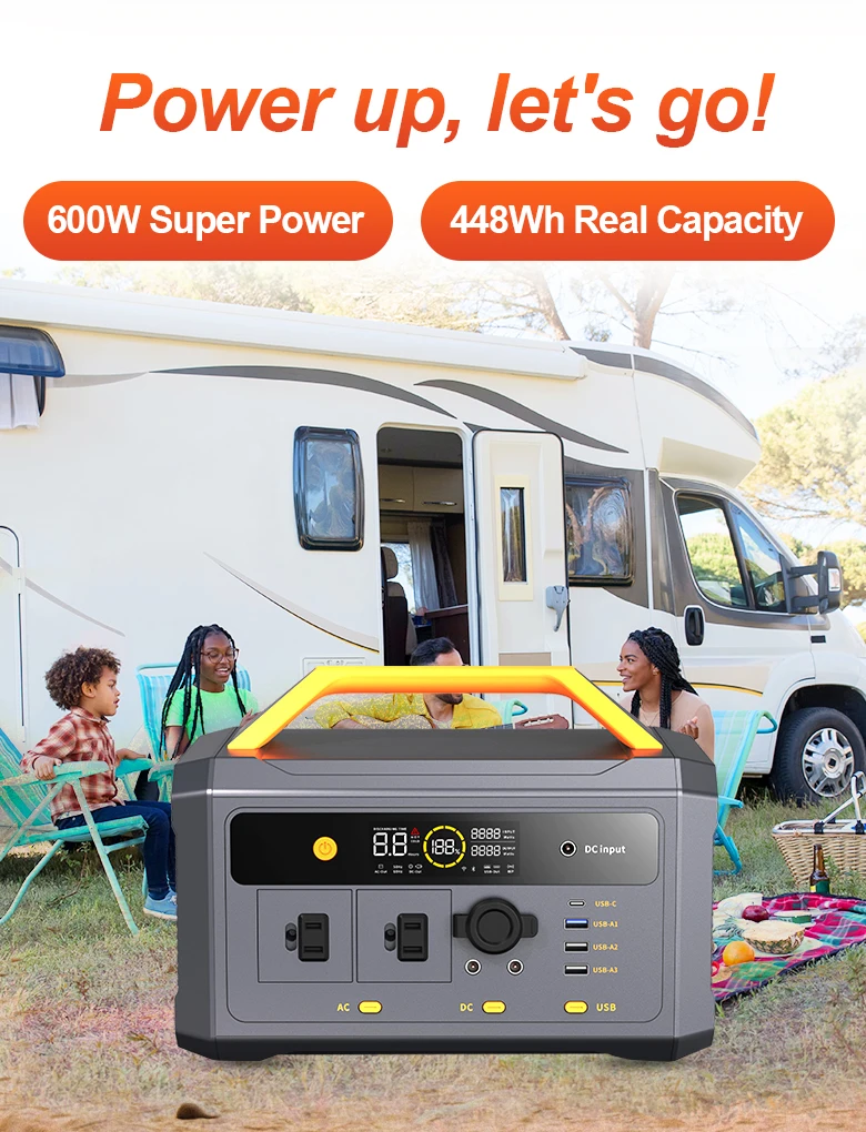 Fast Charging Inverter Solar Power Bank Portable Power Station For